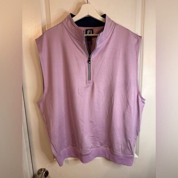 FootJoy Other - NWT FJ FootJoy Men’s Lavender Gathered Waist Half Zip Golf Vest - Size XL